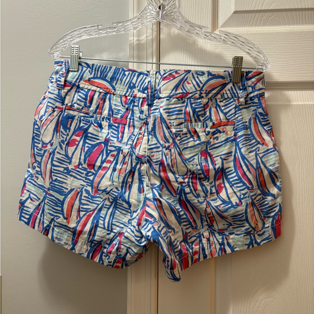 Lilly Pulitzer Callahan Shorts Red Right Return Size 8 - Picture 3 of 6